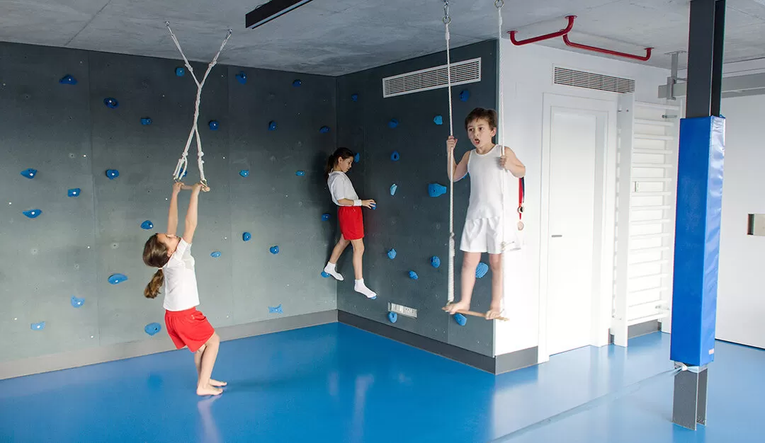 Gimnasio infantil azul